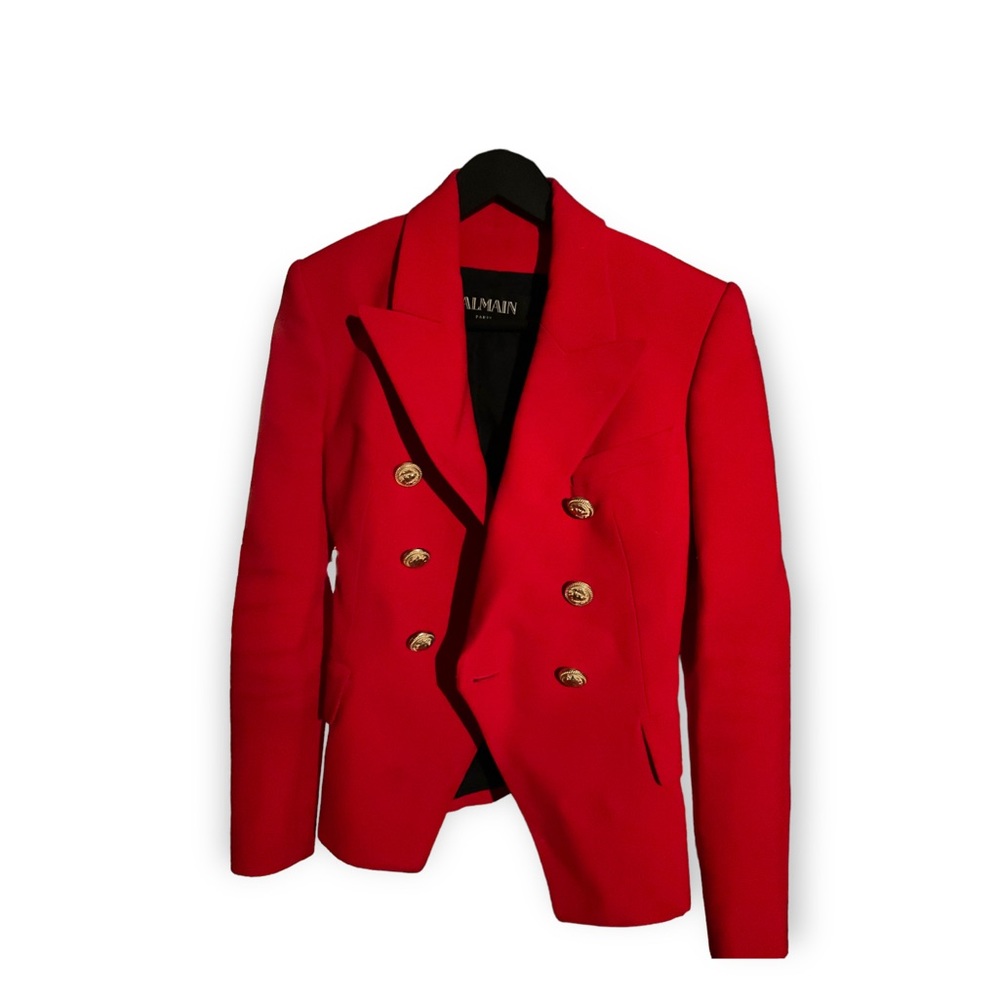BALMAIN PARIS DOUBLE BREASTED BLAZER